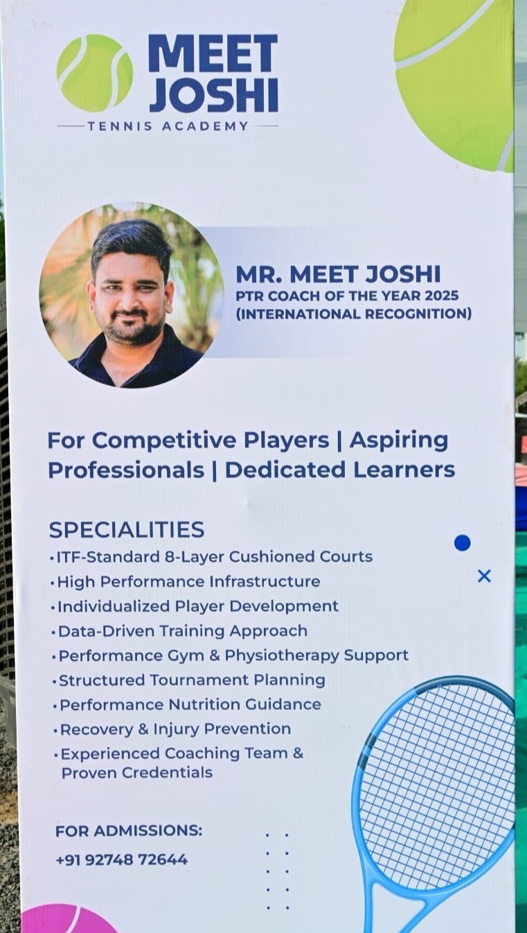 Meet Joshi Tennis Academy Banner