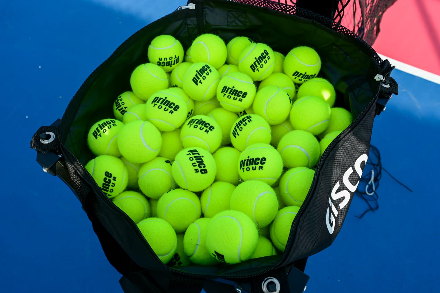 Tennis action shot