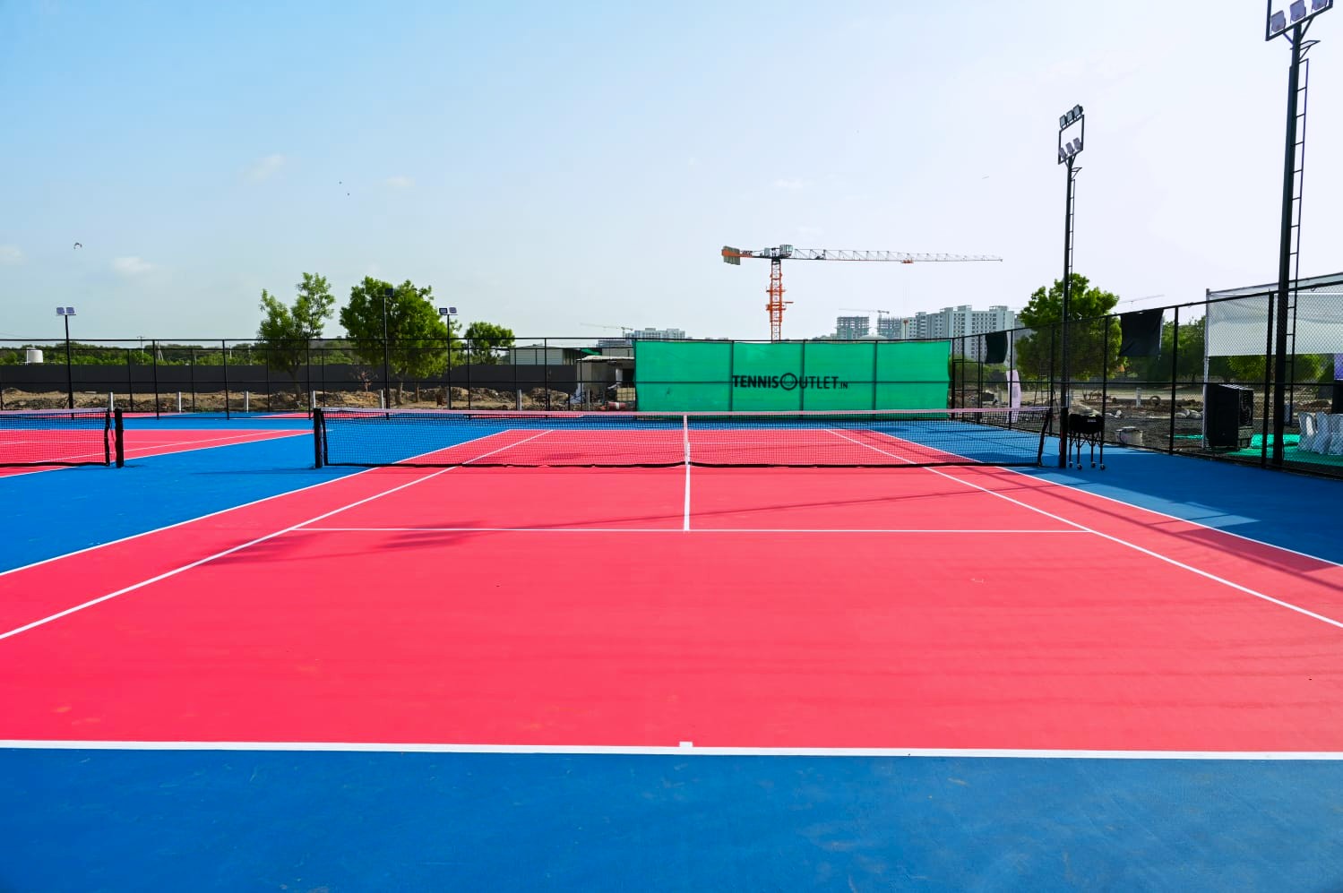 Tennis training session